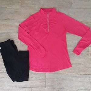 Tangerine 1/4" Active Zip Up